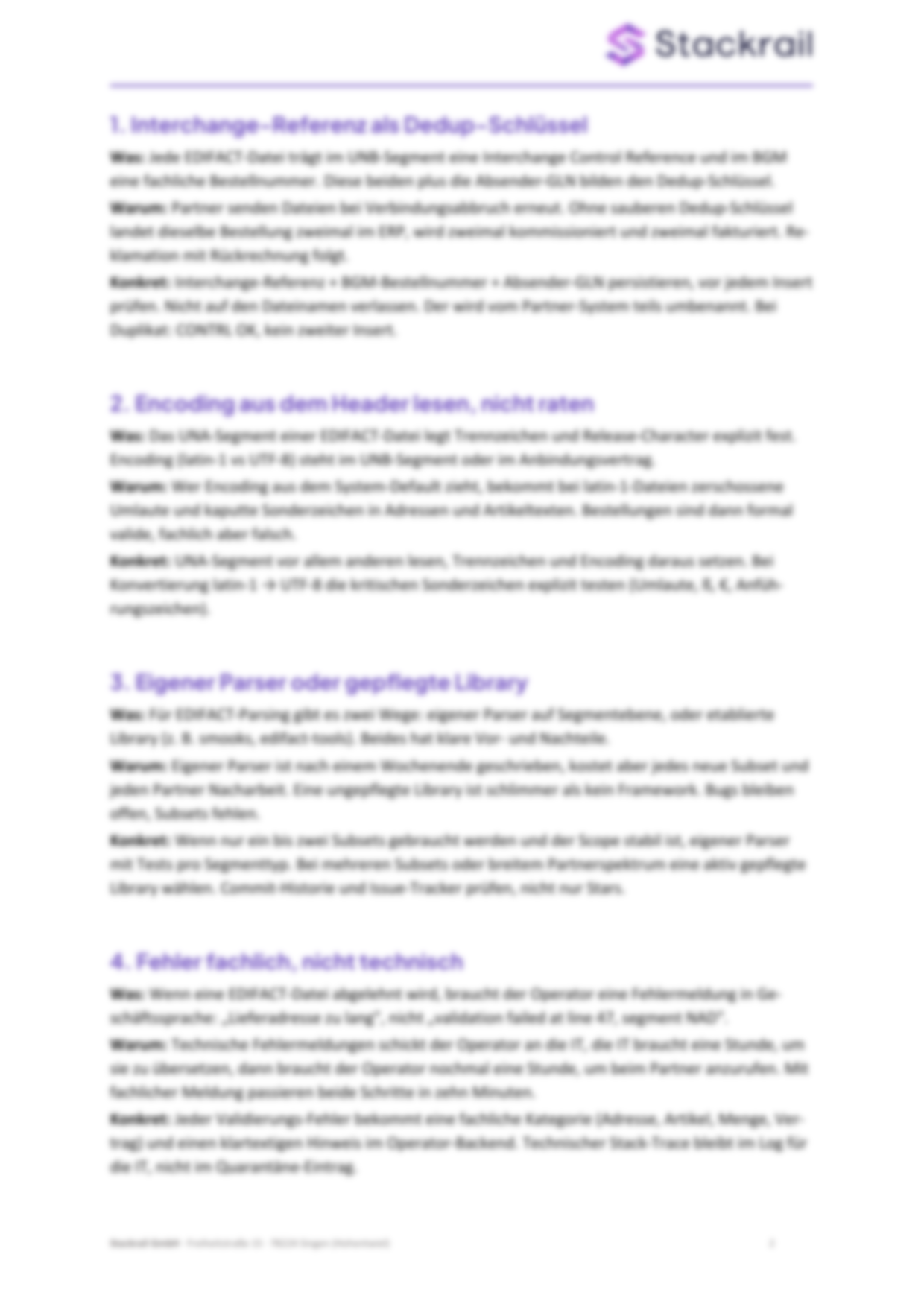 Vorschau: EDI-Orders-Import in Shopware, 8 Punkte