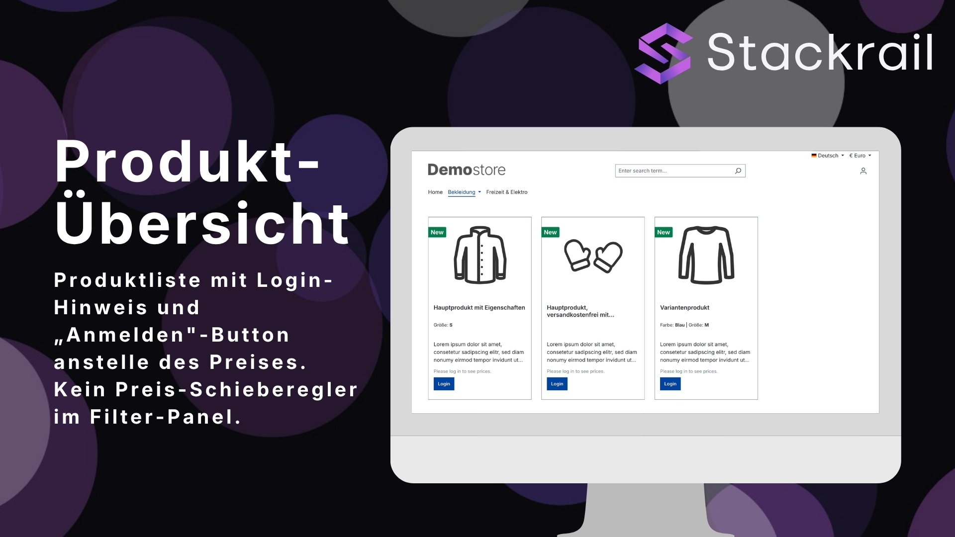 Shopware Produktuebersicht ohne Preise fuer nicht eingeloggte Besucher