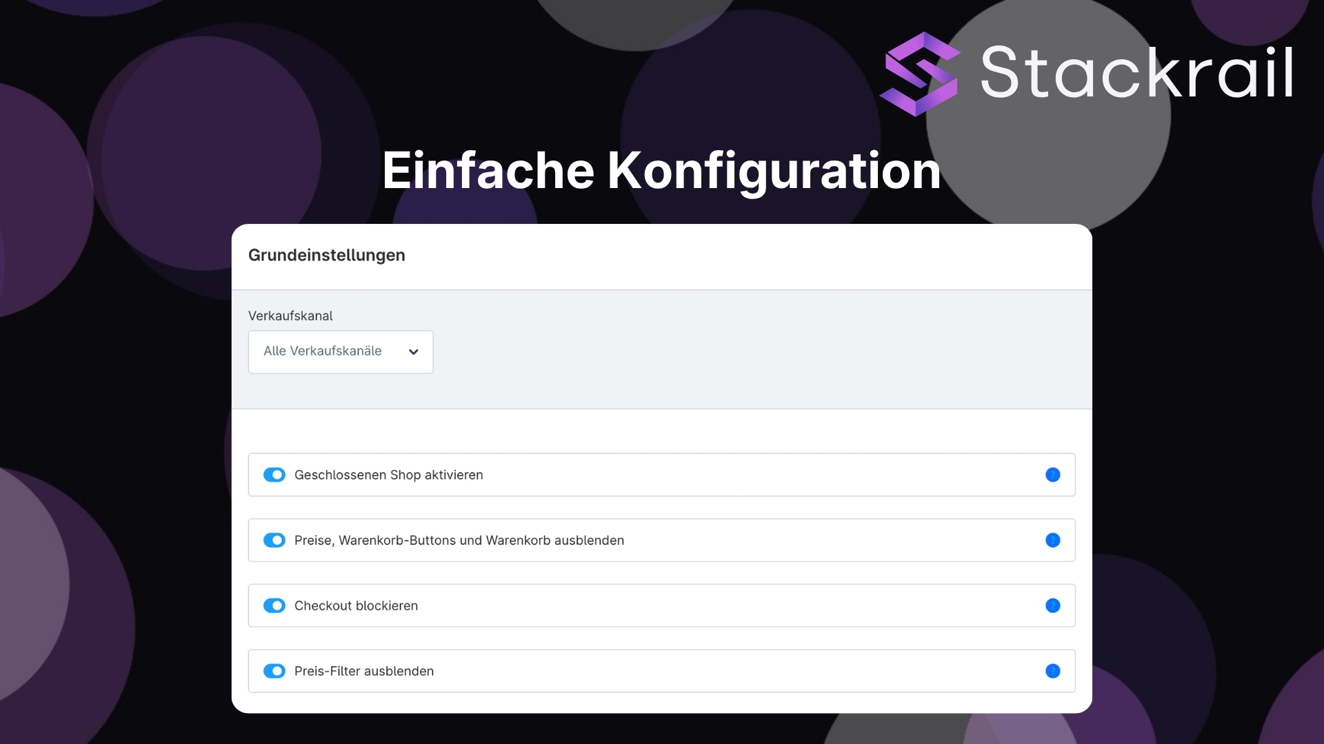 Shopware Admin Konfiguration fuer geschlossene Preise und Bestellungen nur nach Login